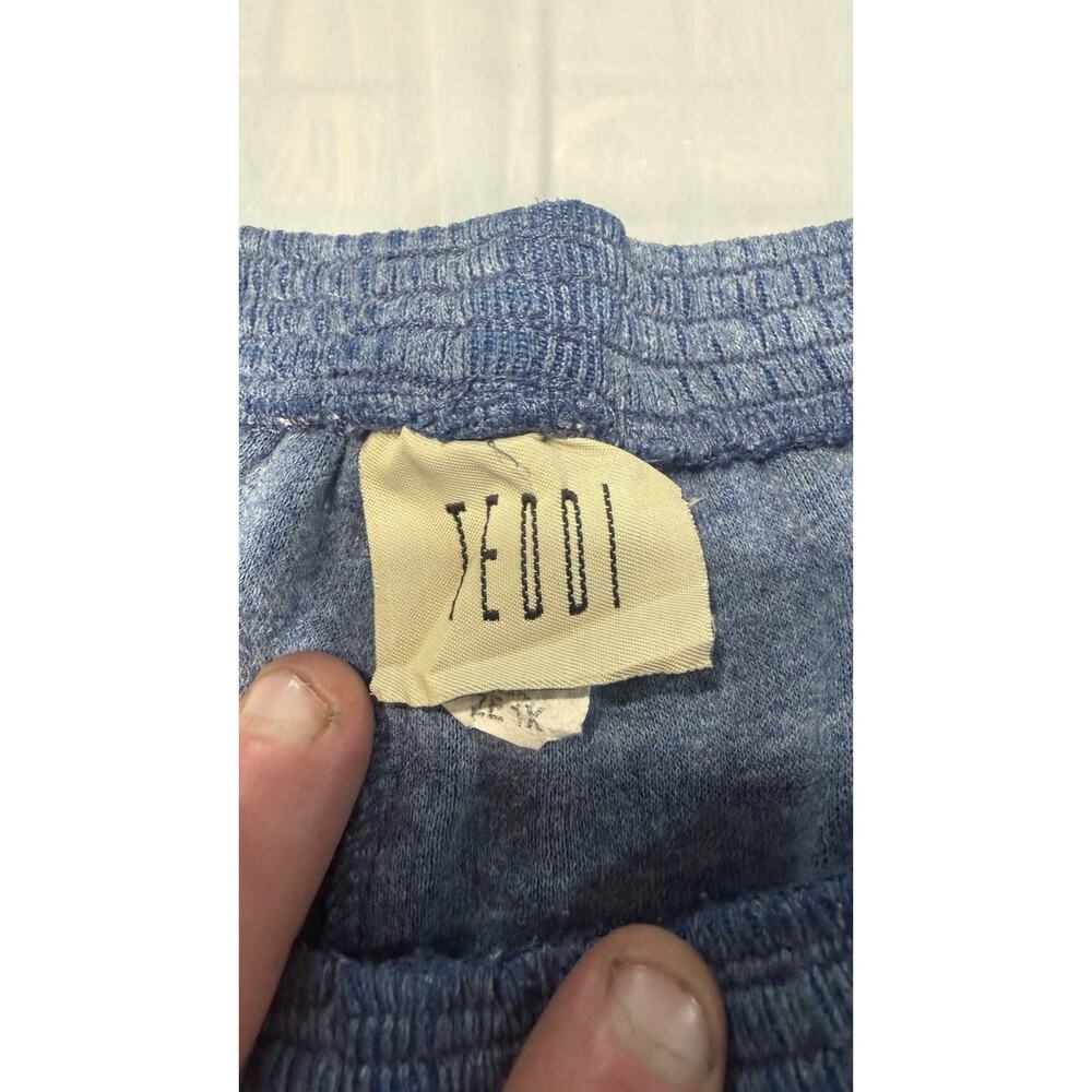 Vintage Blue Sweatpants Size XL 90’s Pull On Pants Teddi - Picture 3 of 9